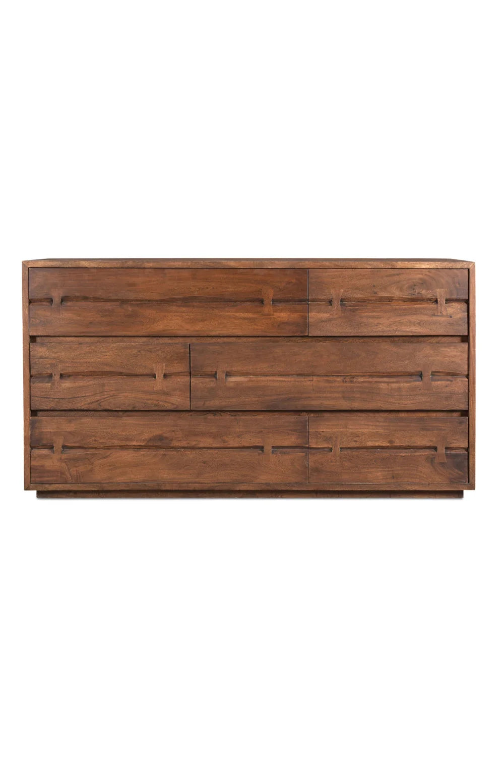 Luxury Modern Solid Acacia 6-Drawer Dresser European Style for Villa