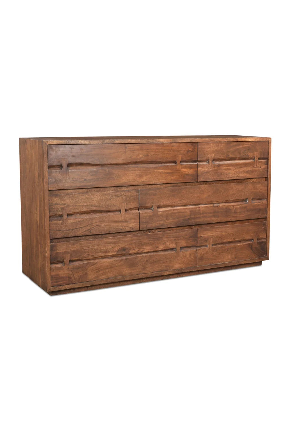 Luxury Modern Solid Acacia 6-Drawer Dresser European Style for Villa