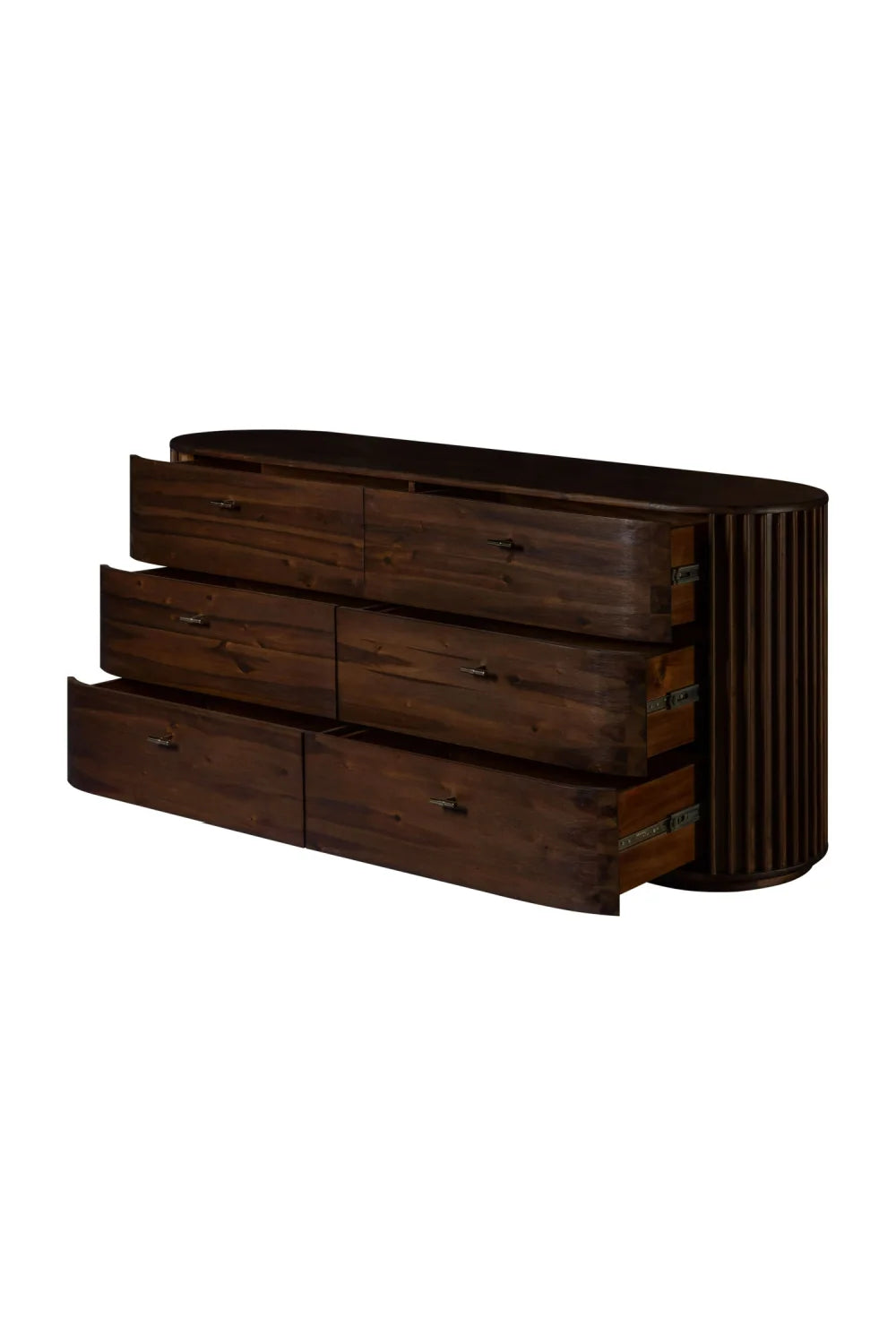 Luxury Modern Solid Acacia 6-Drawer Dresser European Style for Villa