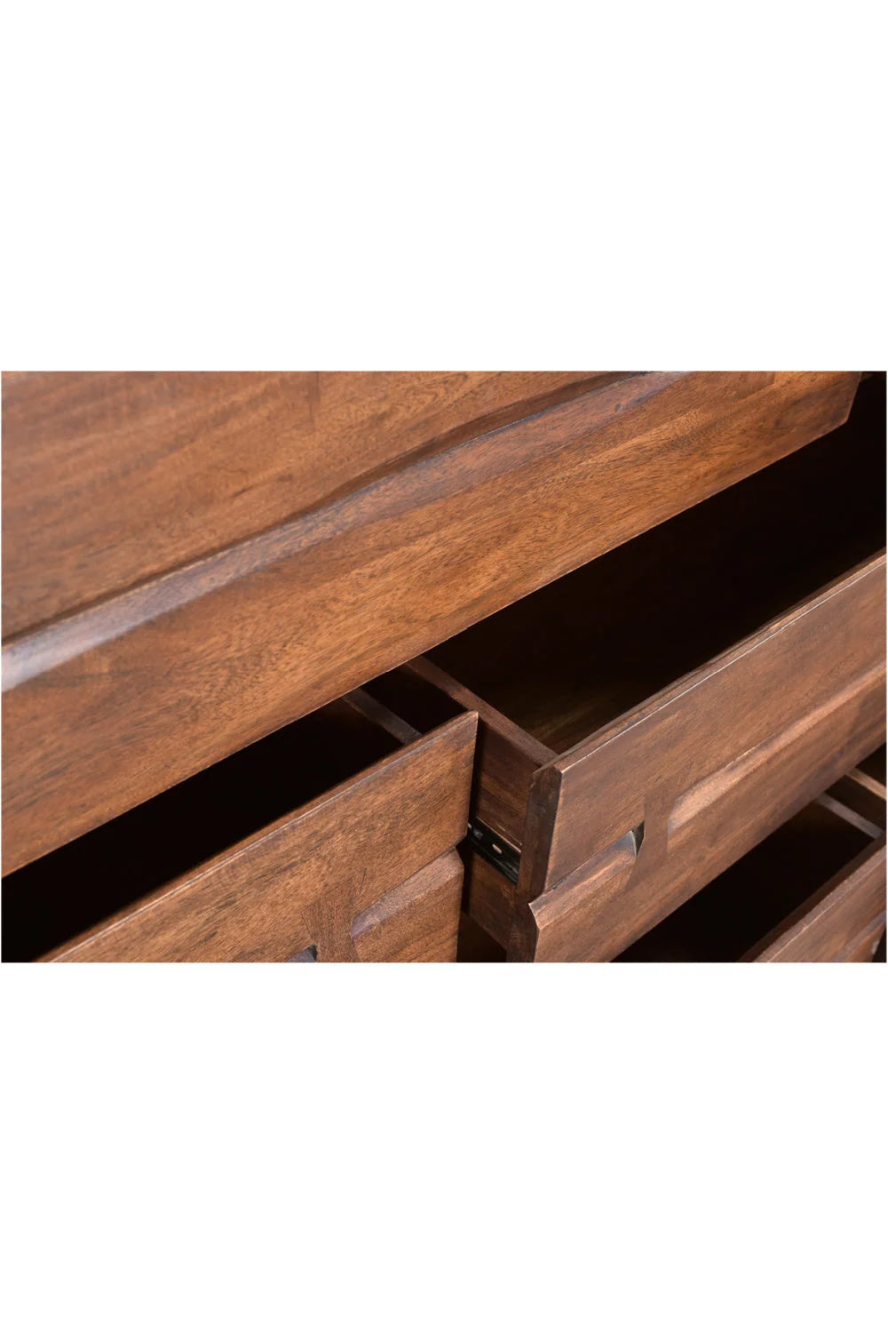 Luxury Modern Solid Acacia 6-Drawer Dresser European Style for Villa