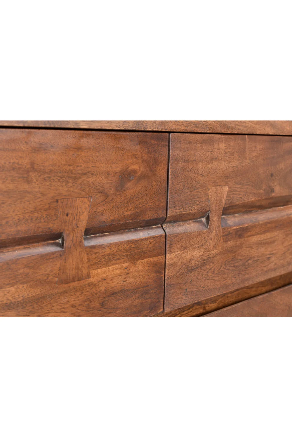 Luxury Modern Solid Acacia 6-Drawer Dresser European Style for Villa
