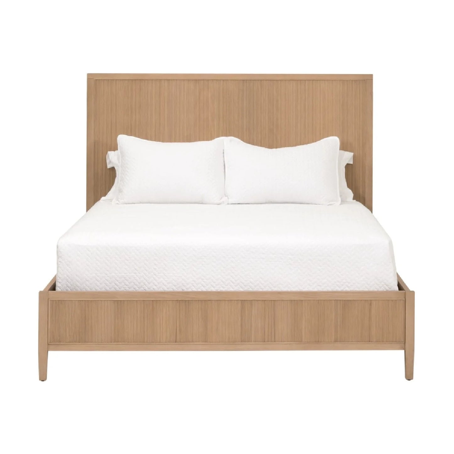 Luxury Modern Solid Oak Bed European Style for Villa