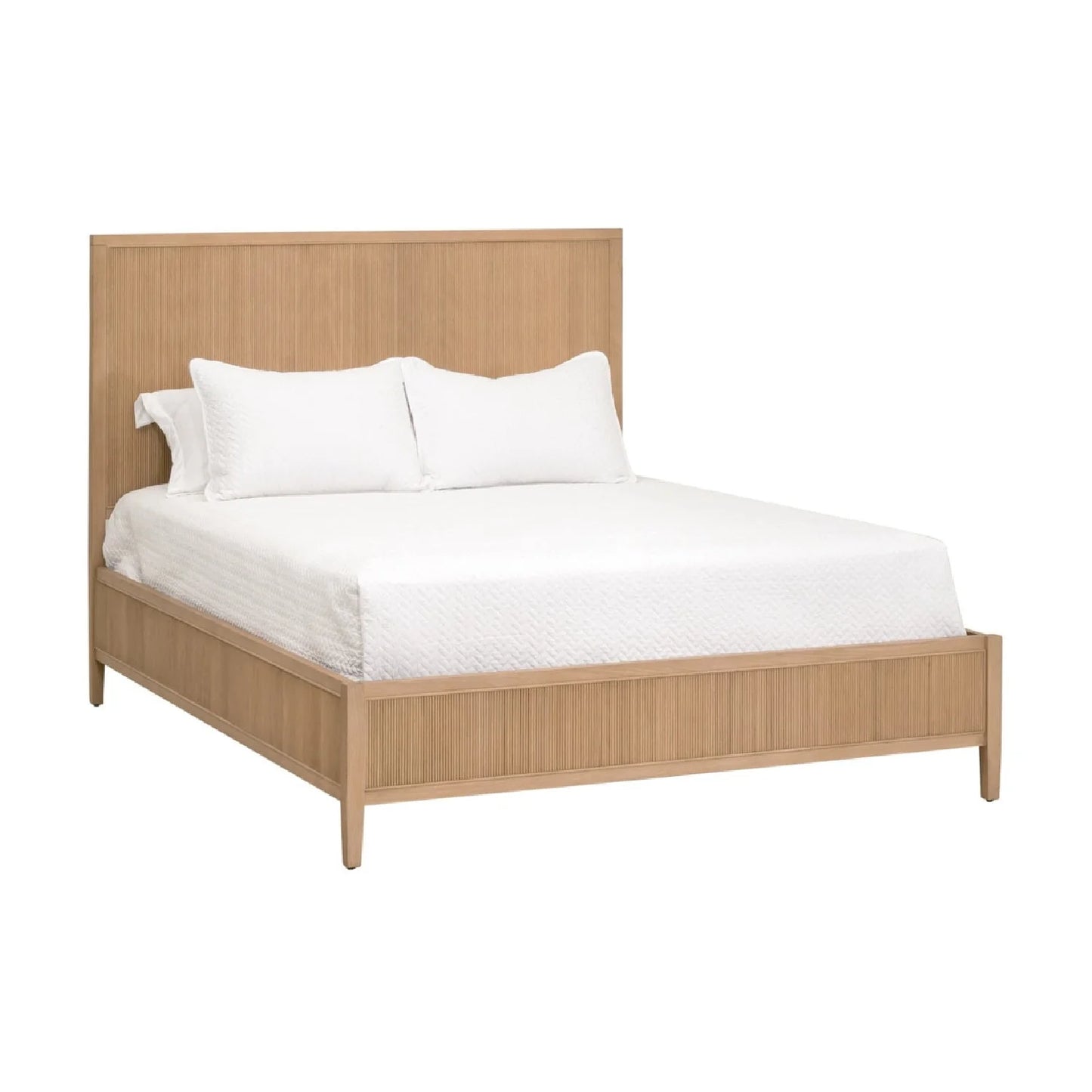 Luxury Modern Solid Oak Bed European Style for Villa