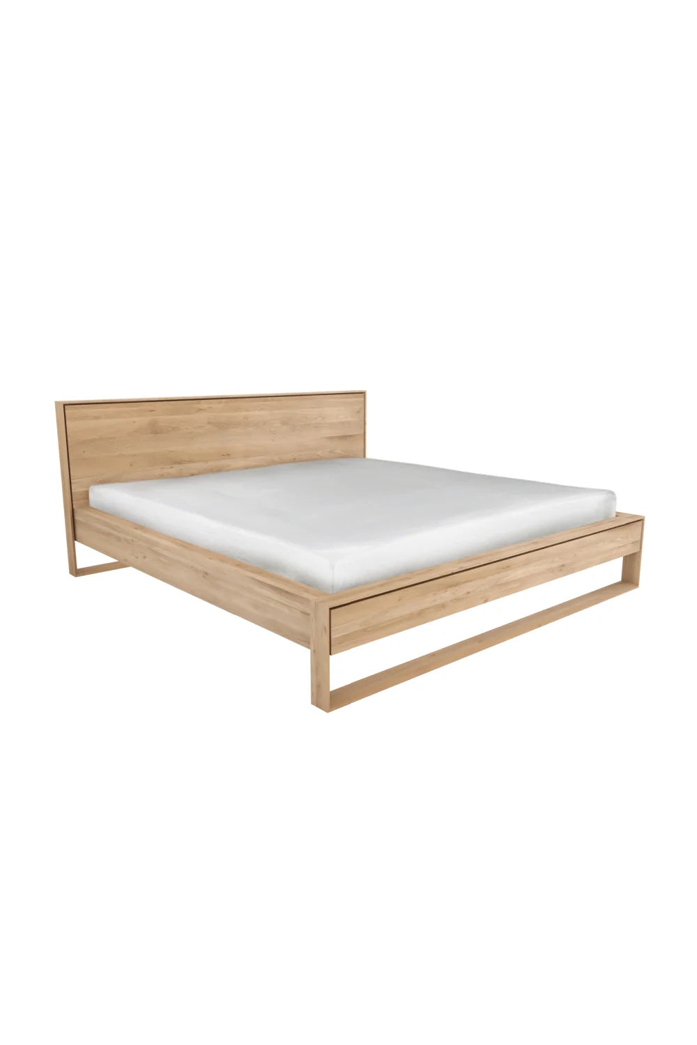 Luxury Modern Solid Oak Bed European Style for Villa