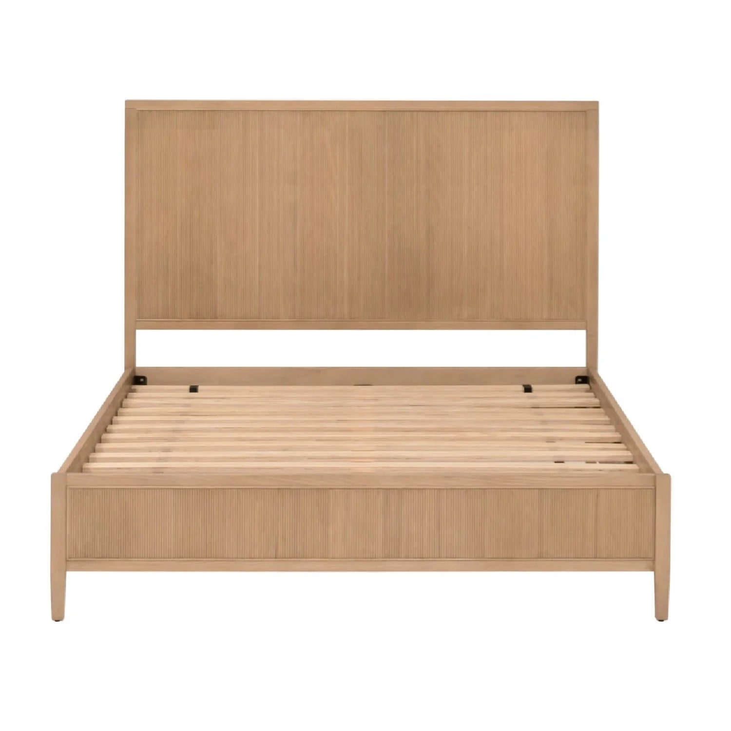 Luxury Modern Solid Oak Bed European Style for Villa
