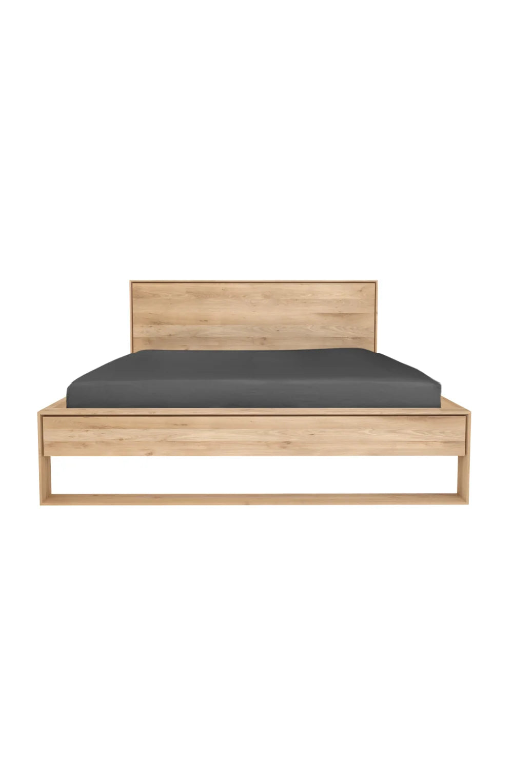 Luxury Modern Solid Oak Bed European Style for Villa