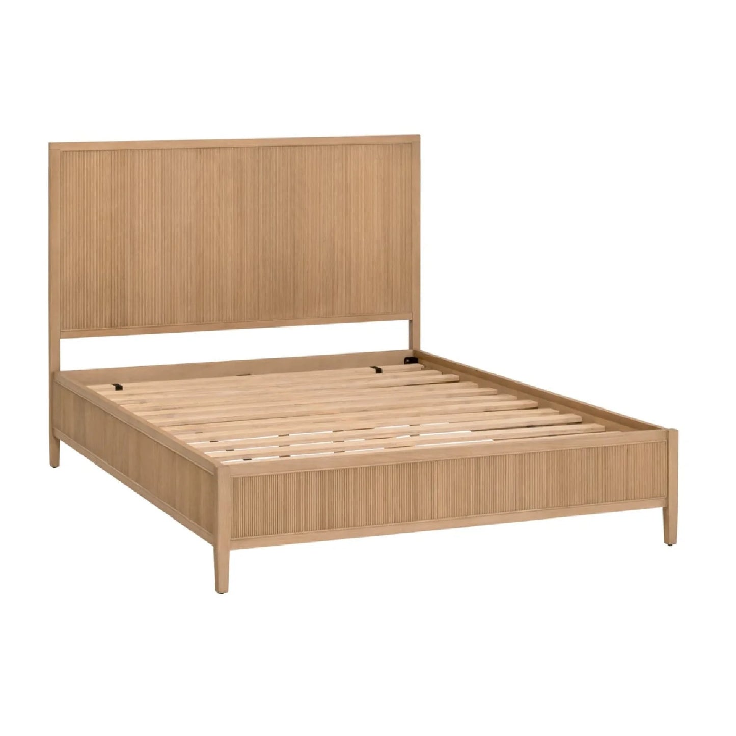 Luxury Modern Solid Oak Bed European Style for Villa