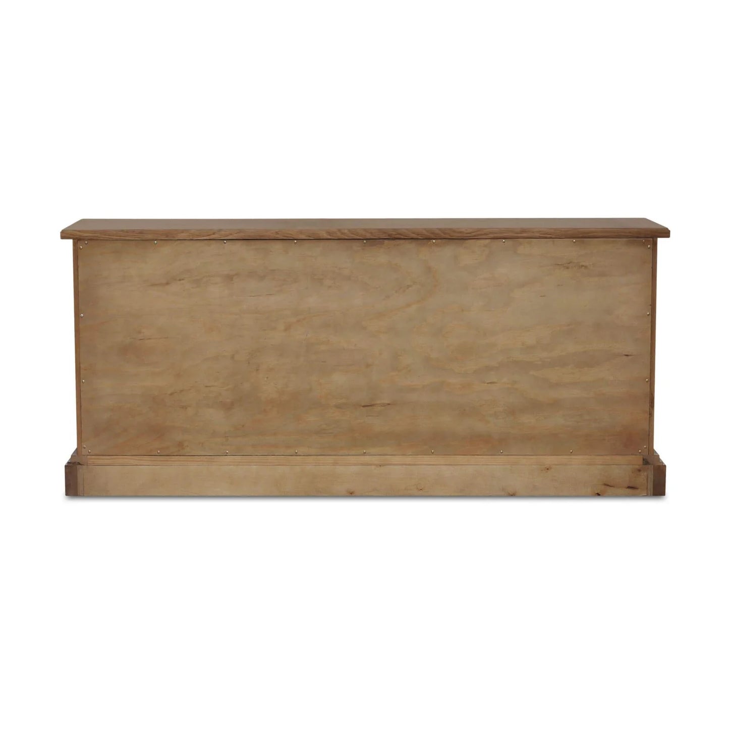 Luxury Modern Solid Oak Curved 6-Drawer Dresser European Style for Villa