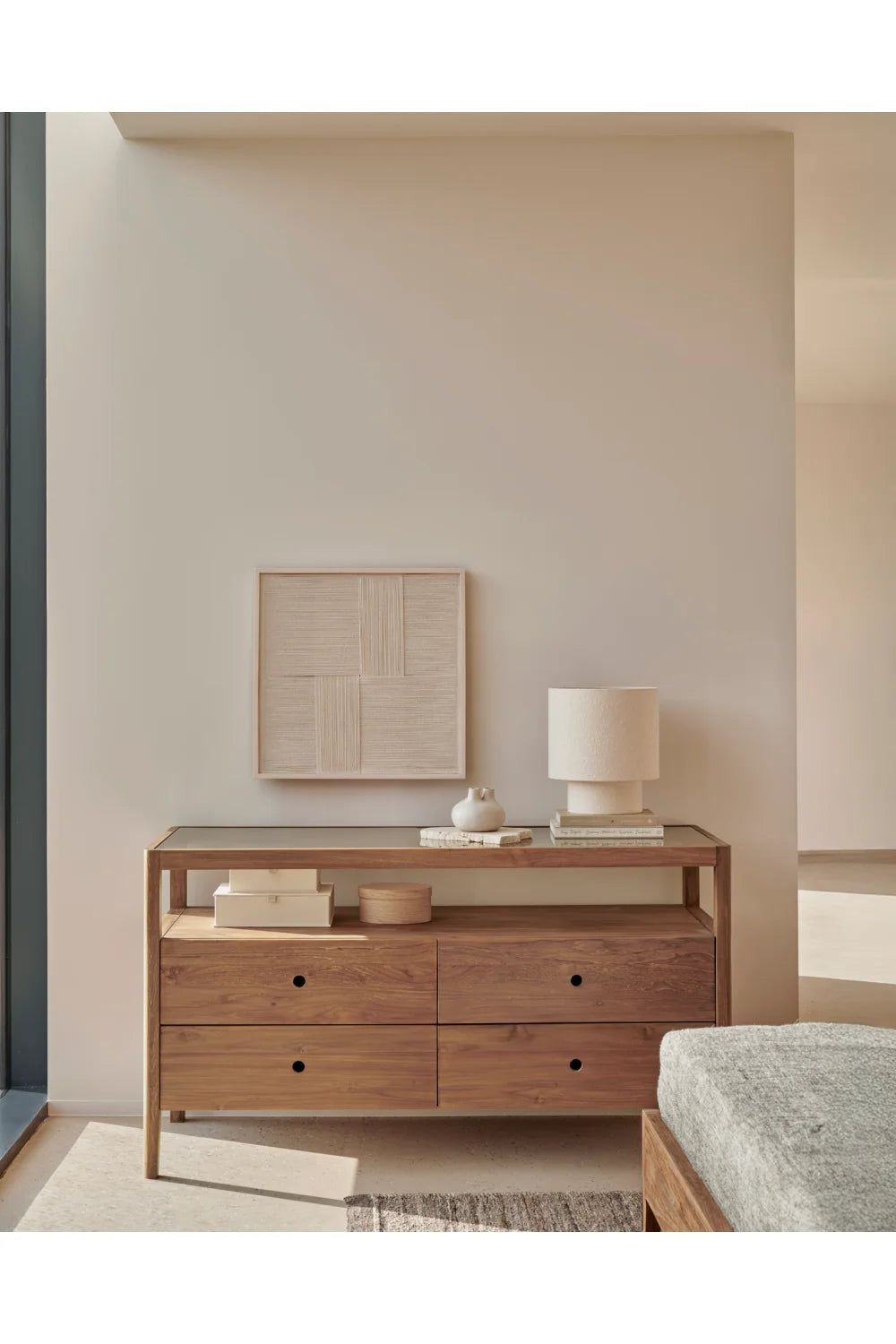 Luxury Modern Solid Wood Dresser European Style for Villa