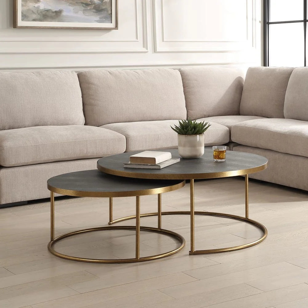 Luxury Modern Sonia Nesting Coffee Table European Style for Villa
