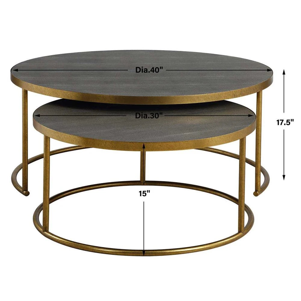Luxury Modern Sonia Nesting Coffee Table European Style for Villa