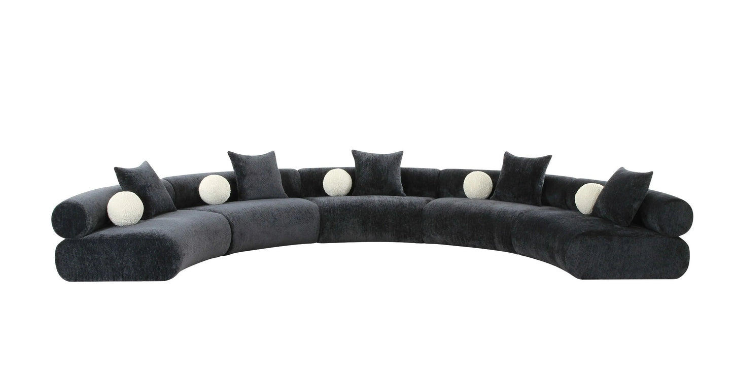 Luxury Modern Sonic Curved Sofa European Style for Villa