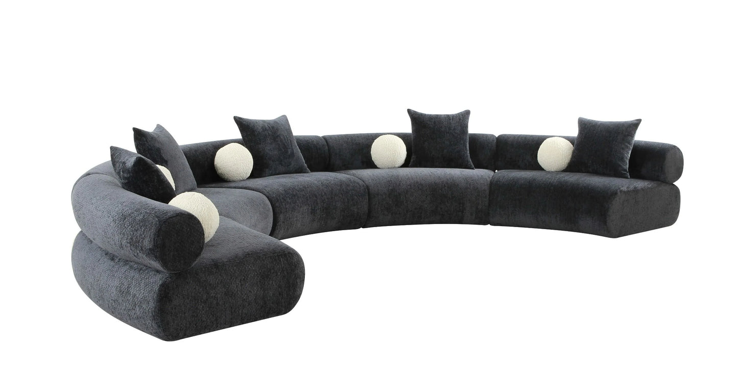 Luxury Modern Sonic Curved Sofa European Style for Villa