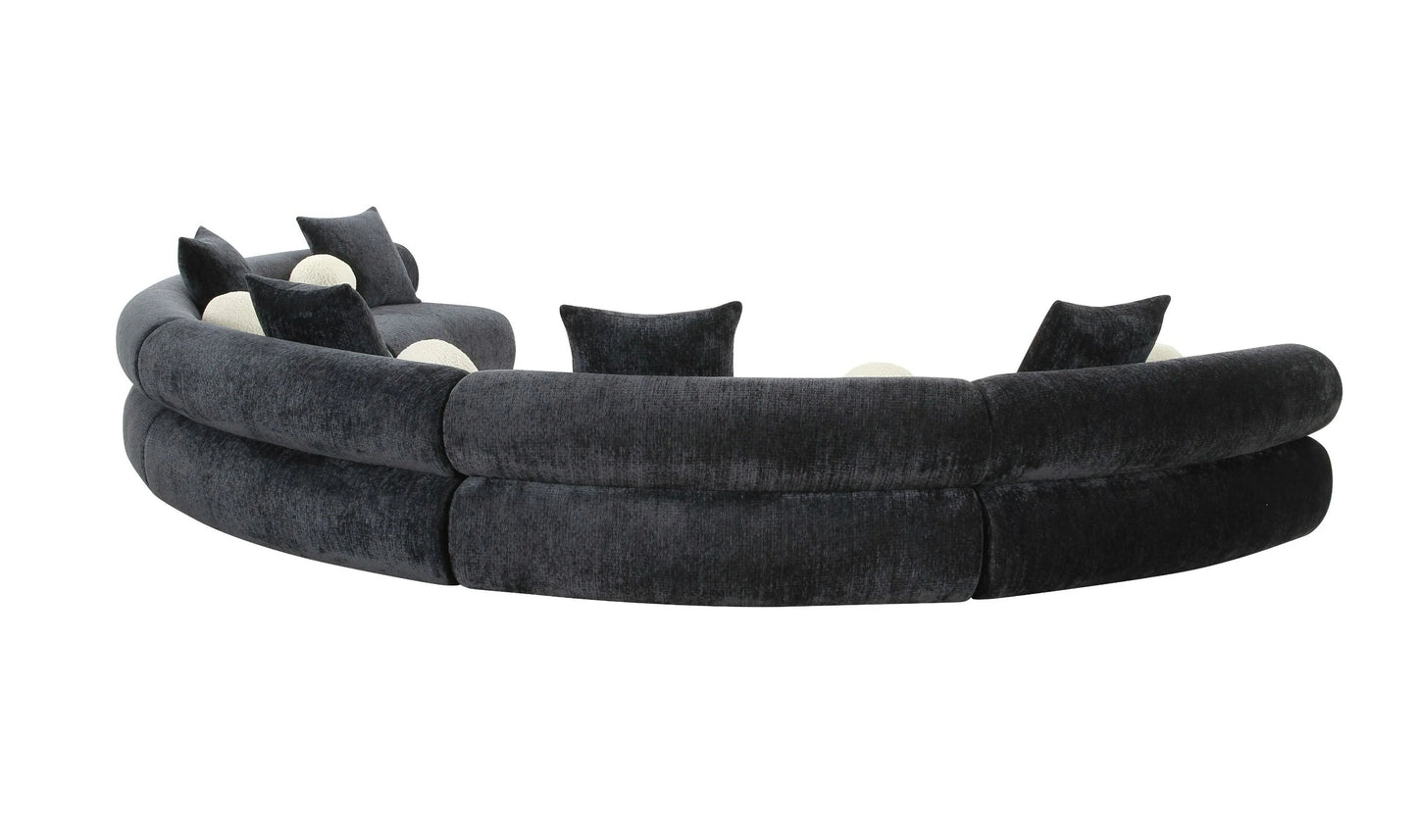 Luxury Modern Sonic Curved Sofa European Style for Villa