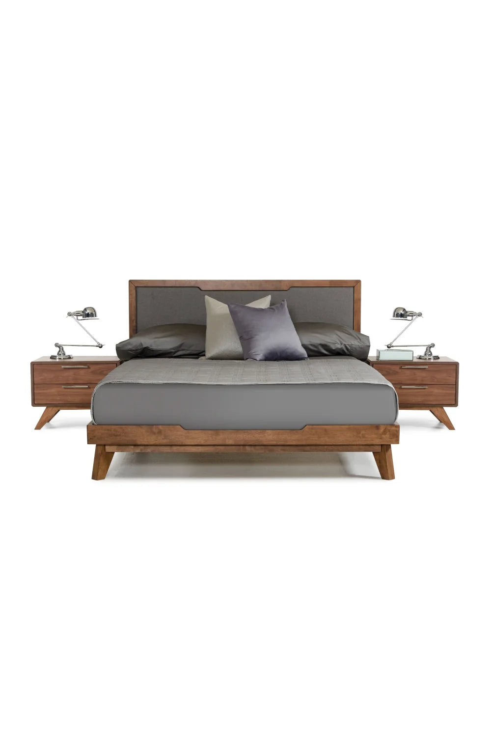 Luxury Modern Soria 2-Drawer Nightstand European Style for Villa