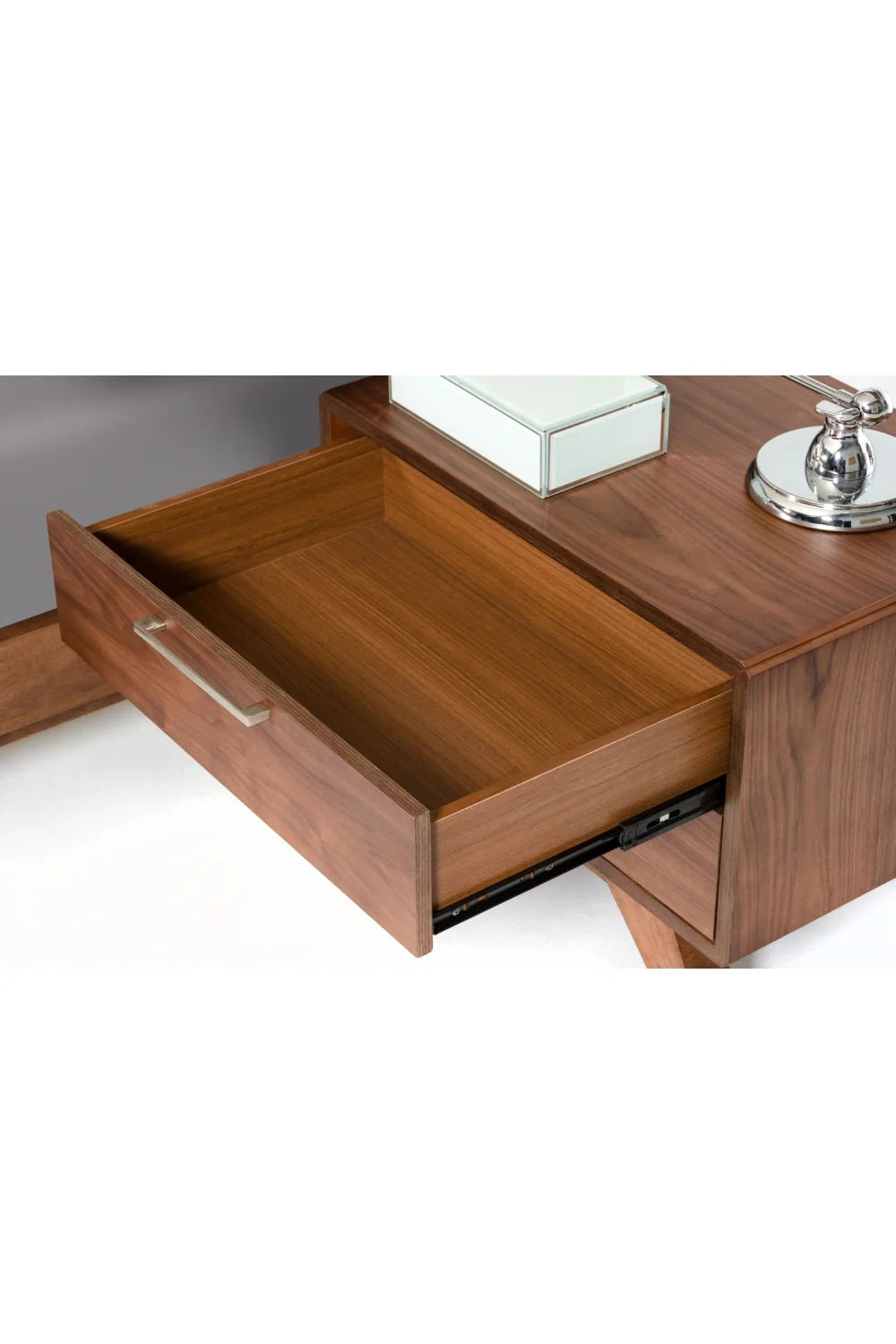 Luxury Modern Soria 2-Drawer Nightstand European Style for Villa