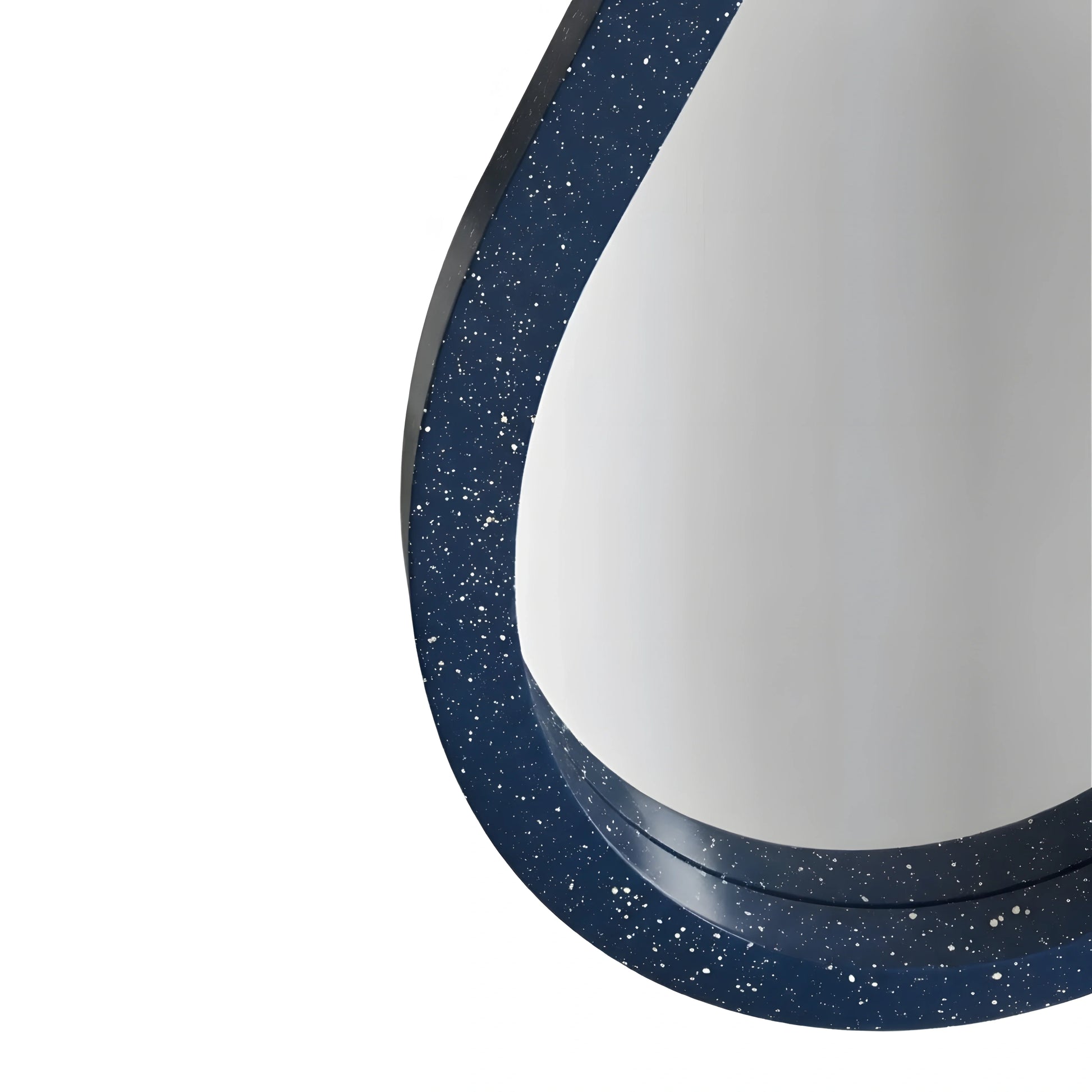 Luxury Modern Speckled Blue Pill Mirror European Style for Villa