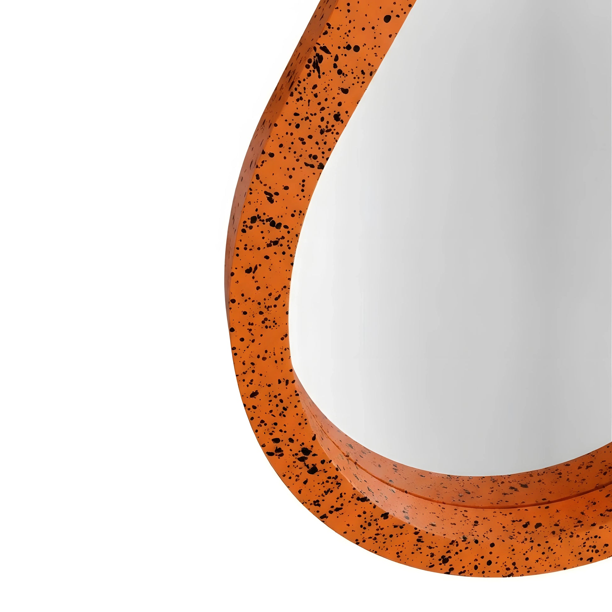Luxury Modern Speckled Orange Pill Mirror European Style for Villa