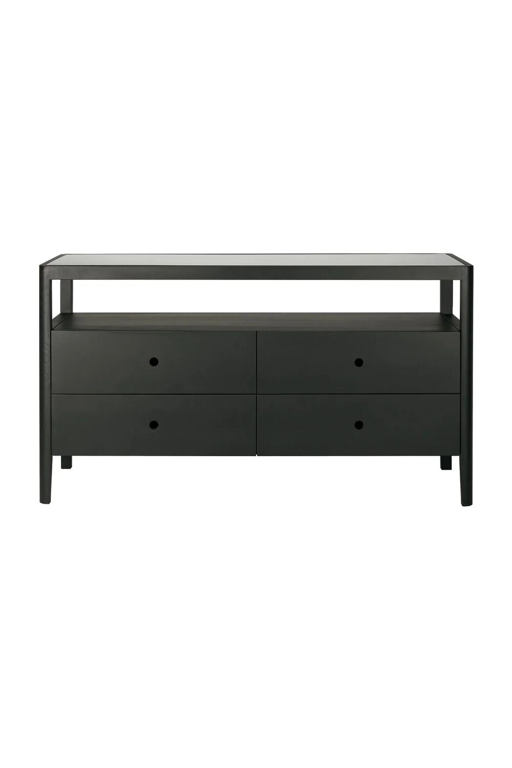 Luxury Modern Spindle 4-Drawer Dresser European Style for Villa