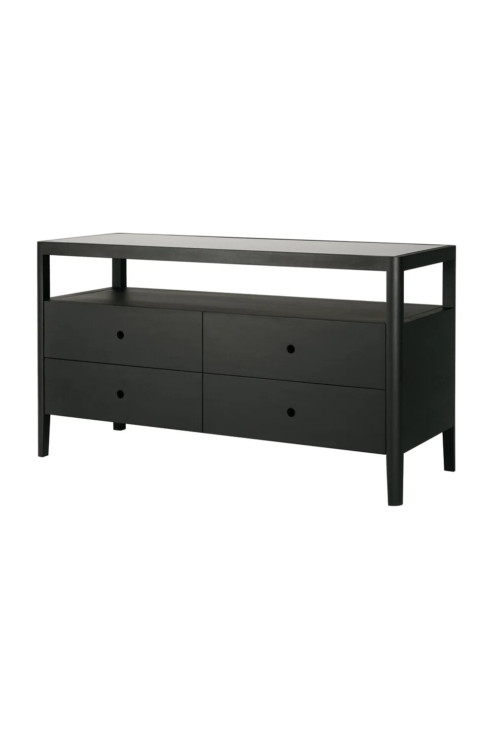 Luxury Modern Spindle 4-Drawer Dresser European Style for Villa