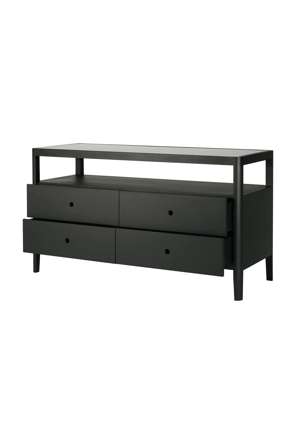 Luxury Modern Spindle 4-Drawer Dresser European Style for Villa