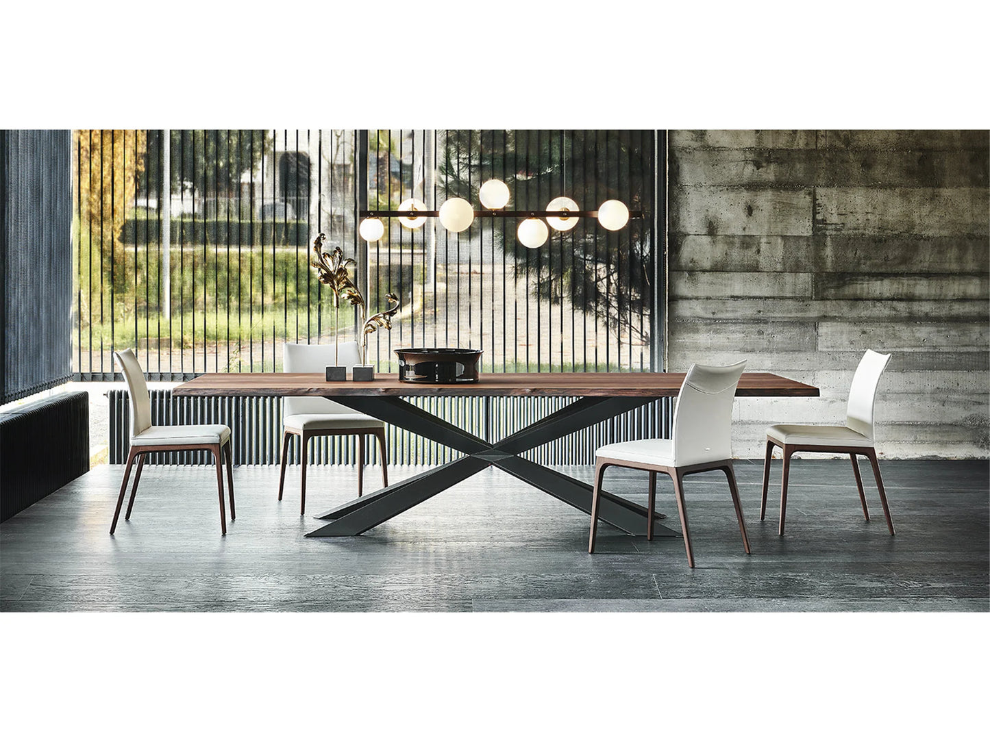 Luxury Modern Spyder Wood Dining Table European Style for Villa