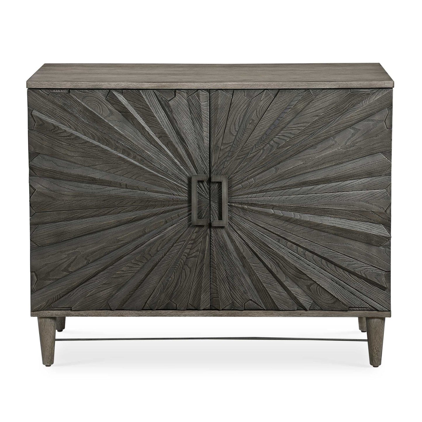 Luxury Modern Starburst Oak Veneer Cabinet European Style for Villa