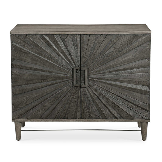 Luxury Modern Starburst Oak Veneer Cabinet European Style for Villa