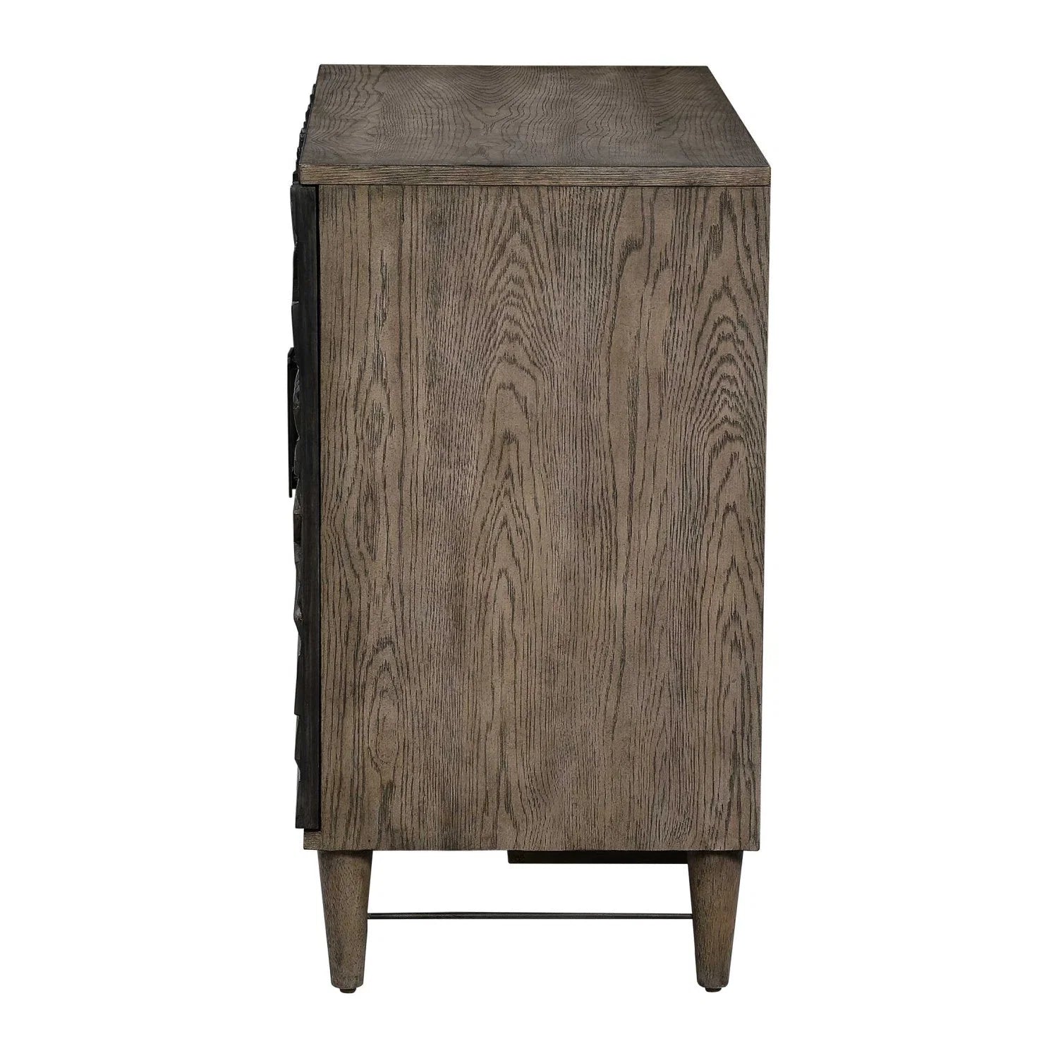 Luxury Modern Starburst Oak Veneer Cabinet European Style for Villa