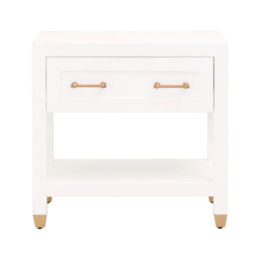 Luxury Modern Stella 1-Drawer Nightstand European Style for Villa