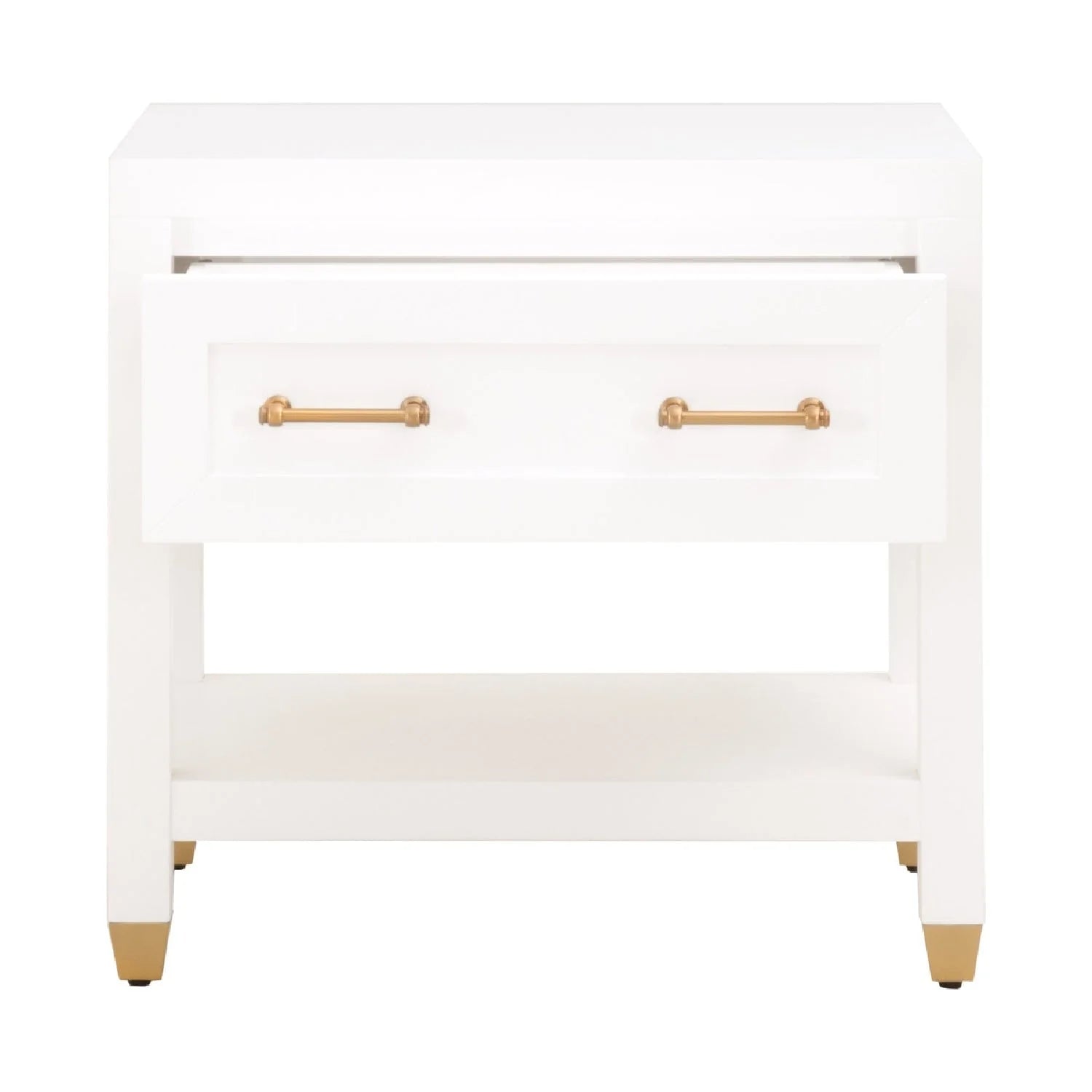 Luxury Modern Stella 1-Drawer Nightstand European Style for Villa