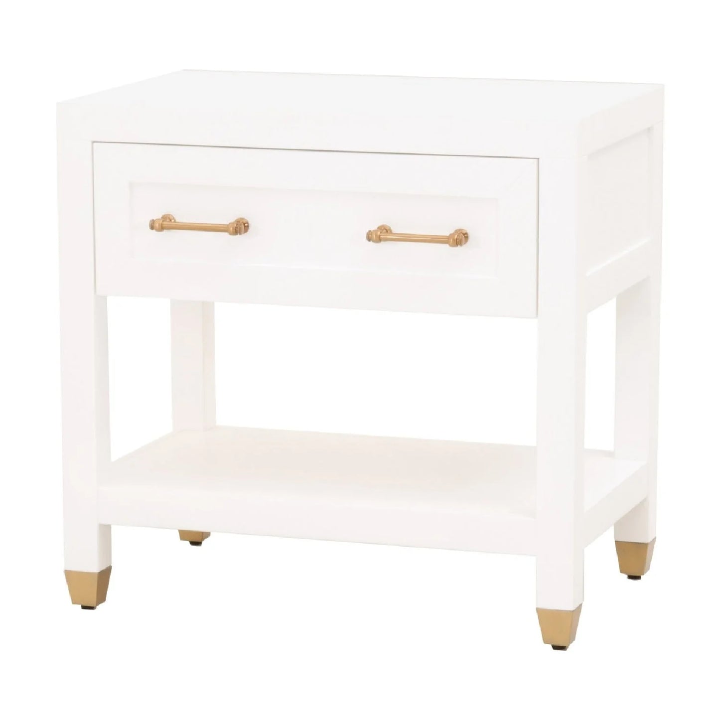 Luxury Modern Stella 1-Drawer Nightstand European Style for Villa