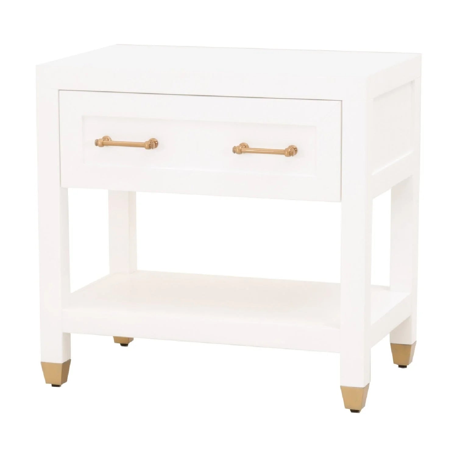 Luxury Modern Stella 1-Drawer Nightstand European Style for Villa