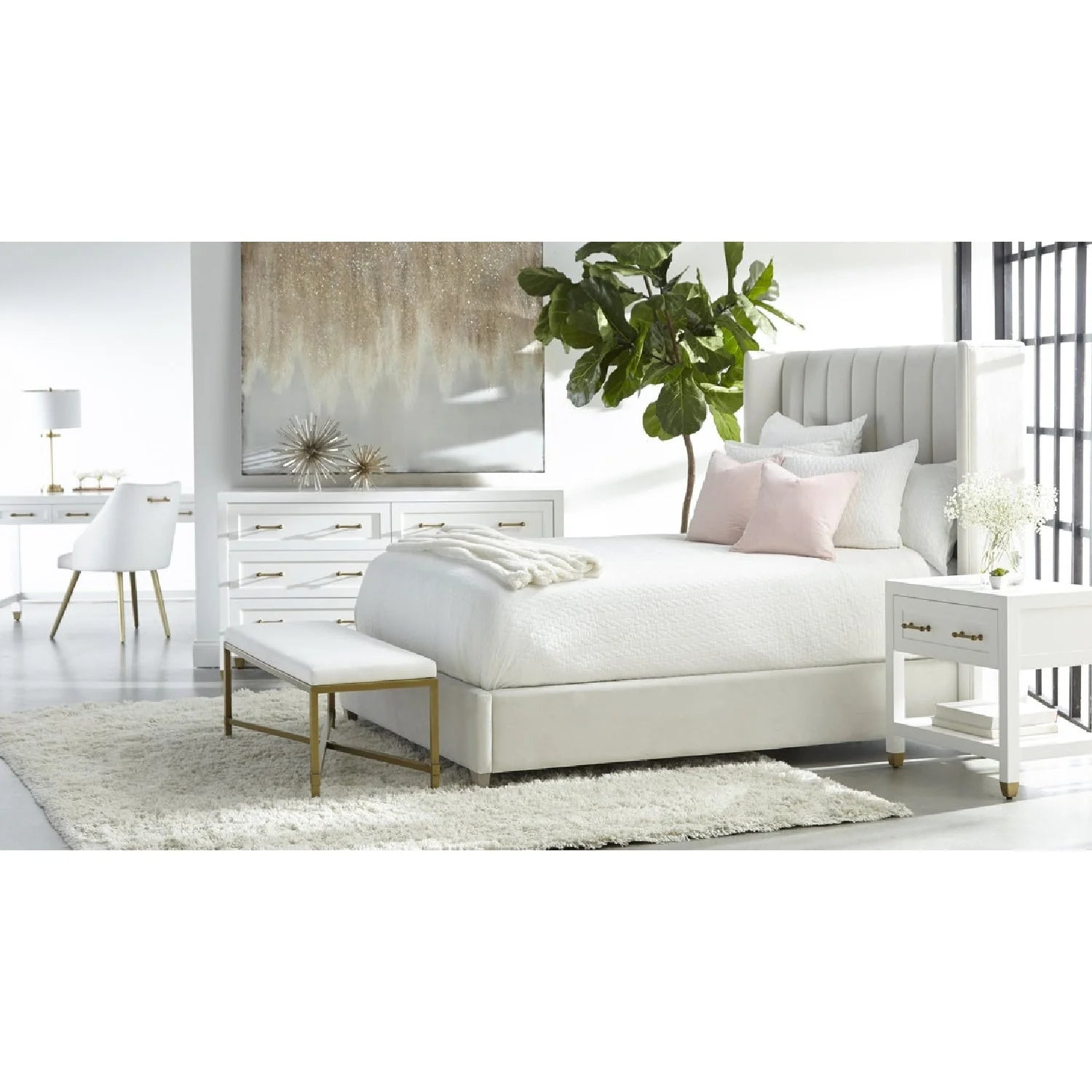 Luxury Modern Stella 6-Drawer Dresser European Style for Villa