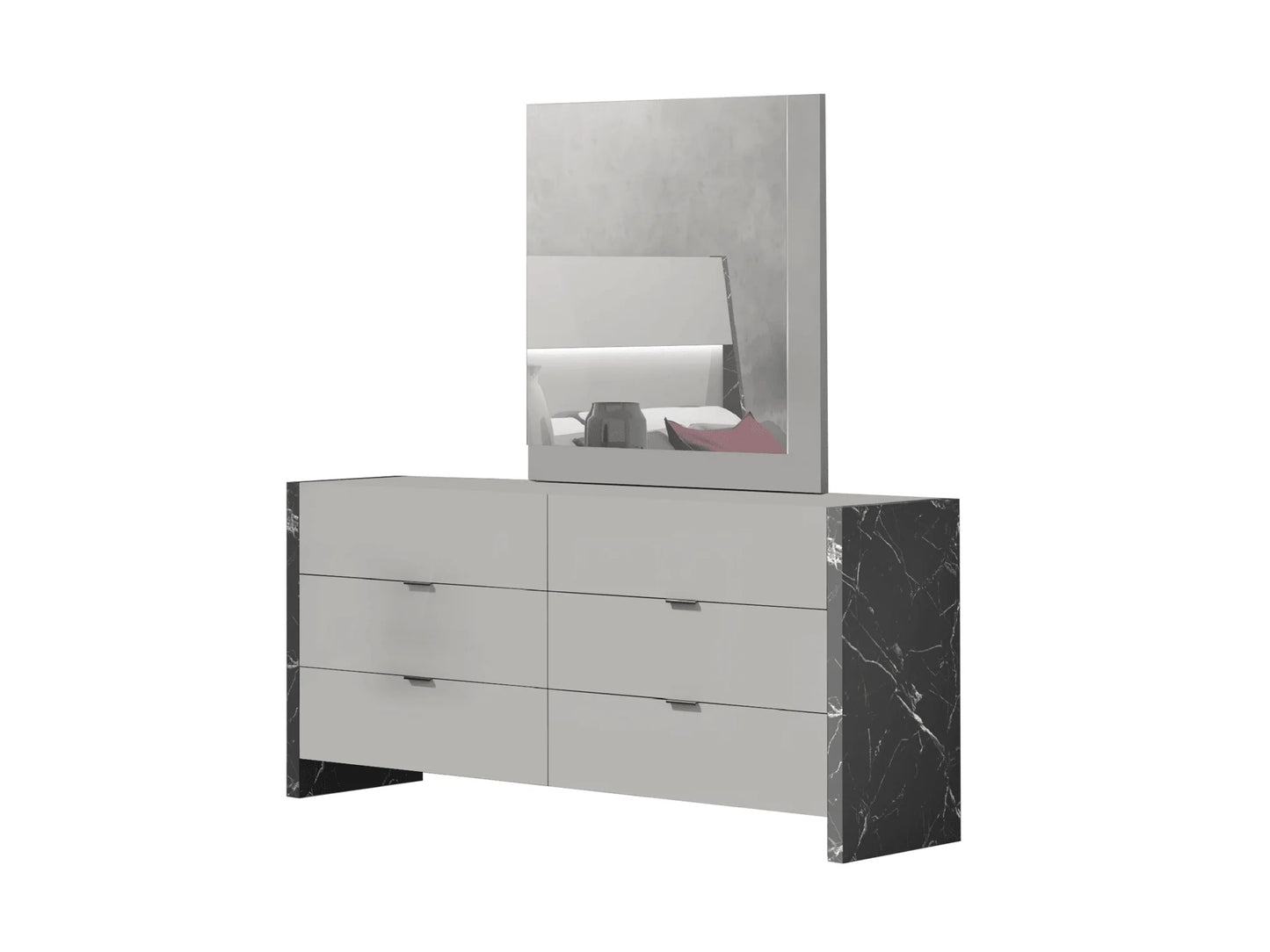 Luxury Modern Stone Bedroom Set European Style for Villa