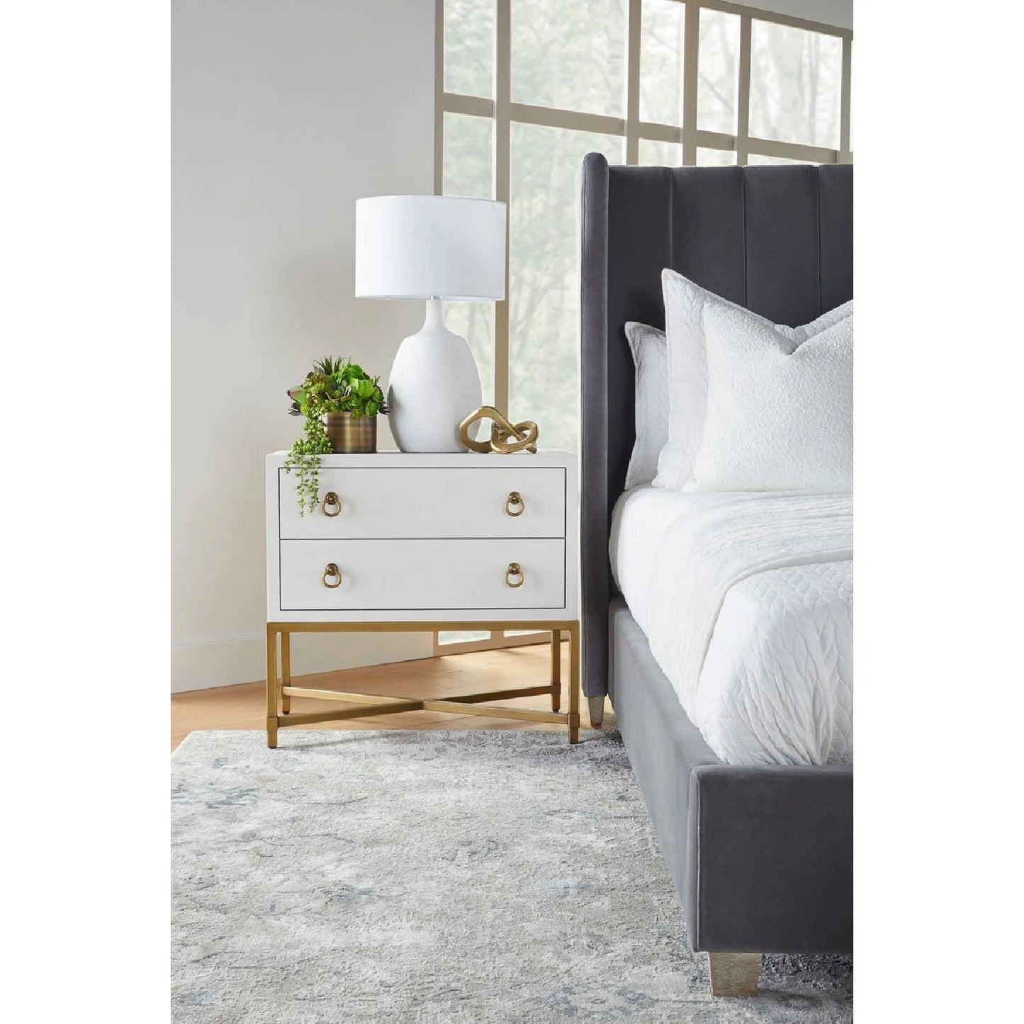Luxury Modern Strand Nightstand European Style for Villa
