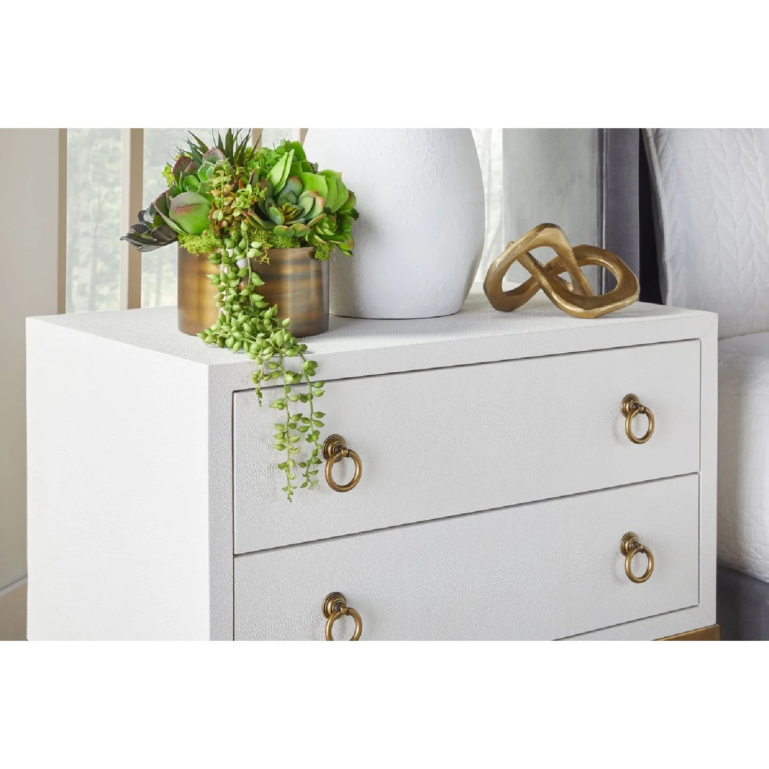 Luxury Modern Strand Nightstand European Style for Villa