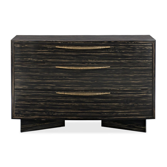 Luxury Modern Striated Black Dresser European Style for Villa