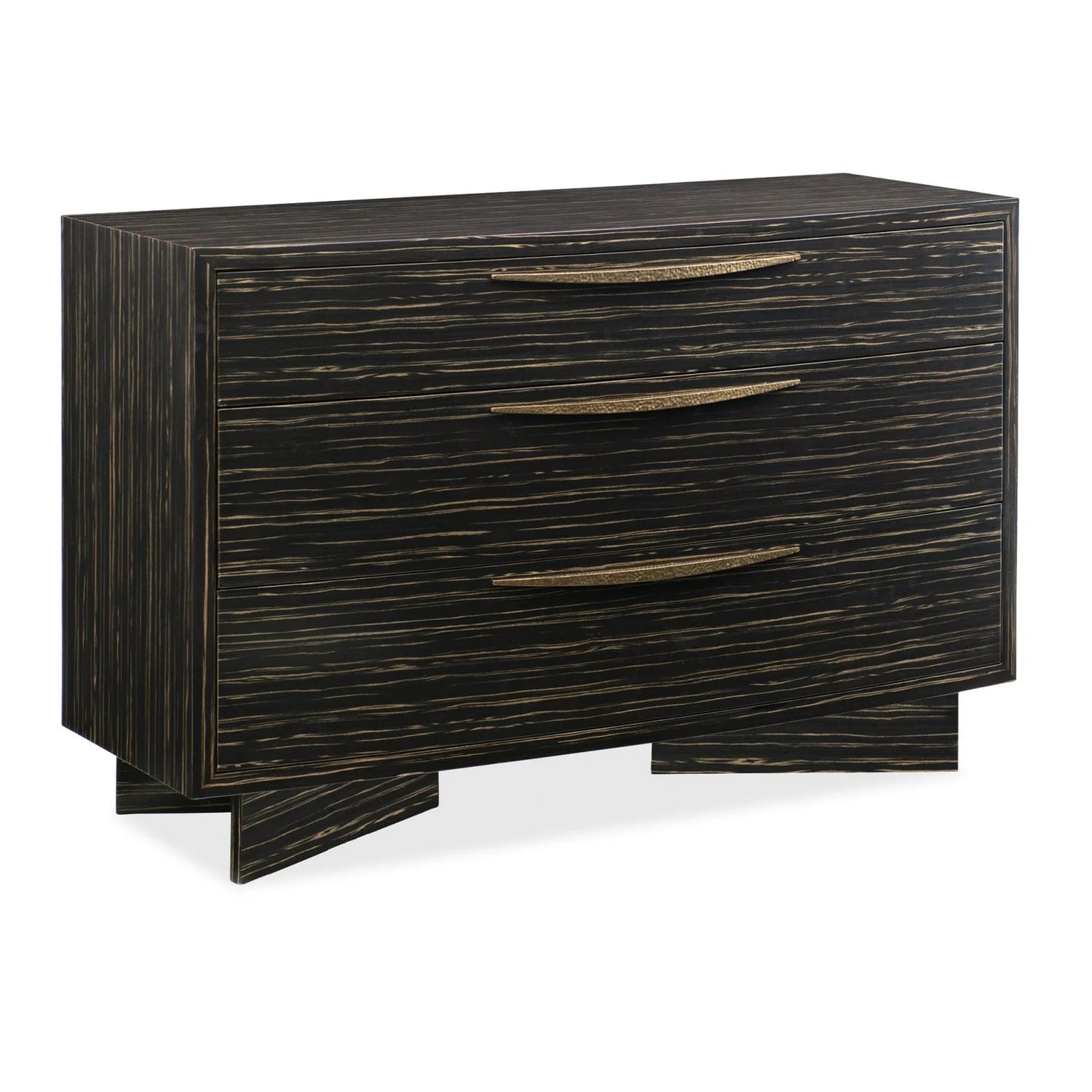 Luxury Modern Striated Black Dresser European Style for Villa
