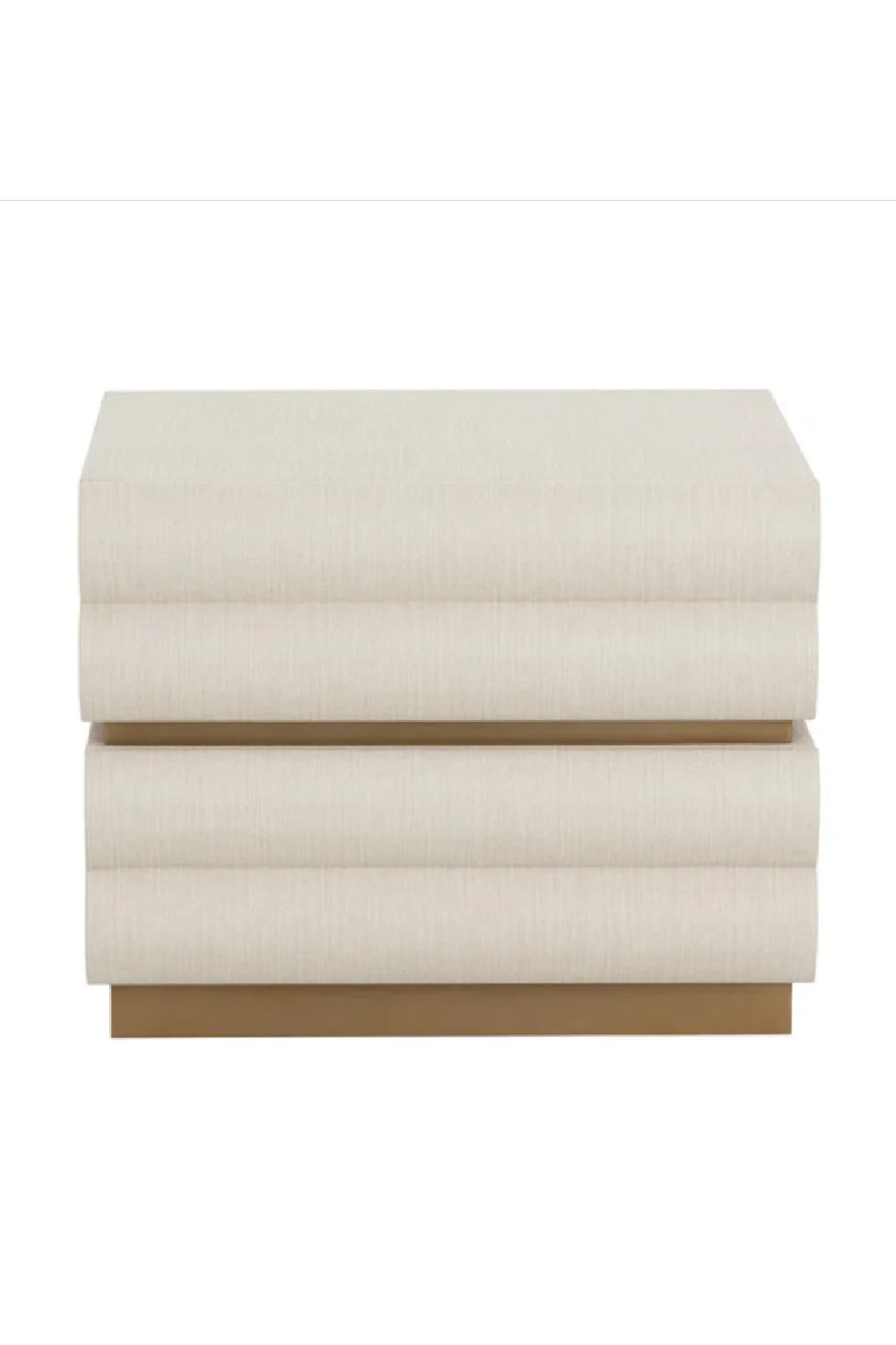 Luxury Modern Subira 2-Drawer Nightstand European Style for Villa