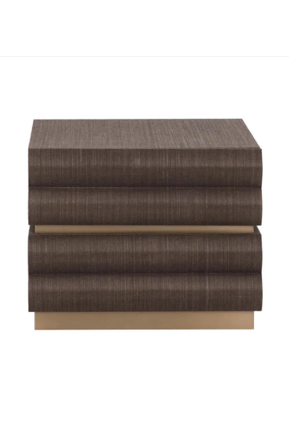 Luxury Modern Subira 2-Drawer Nightstand European Style for Villa