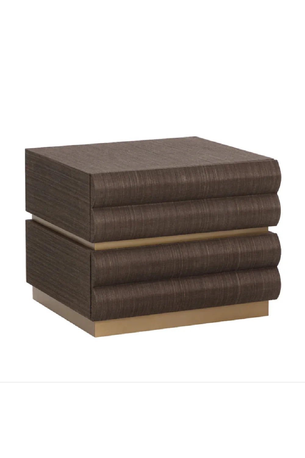 Luxury Modern Subira 2-Drawer Nightstand European Style for Villa