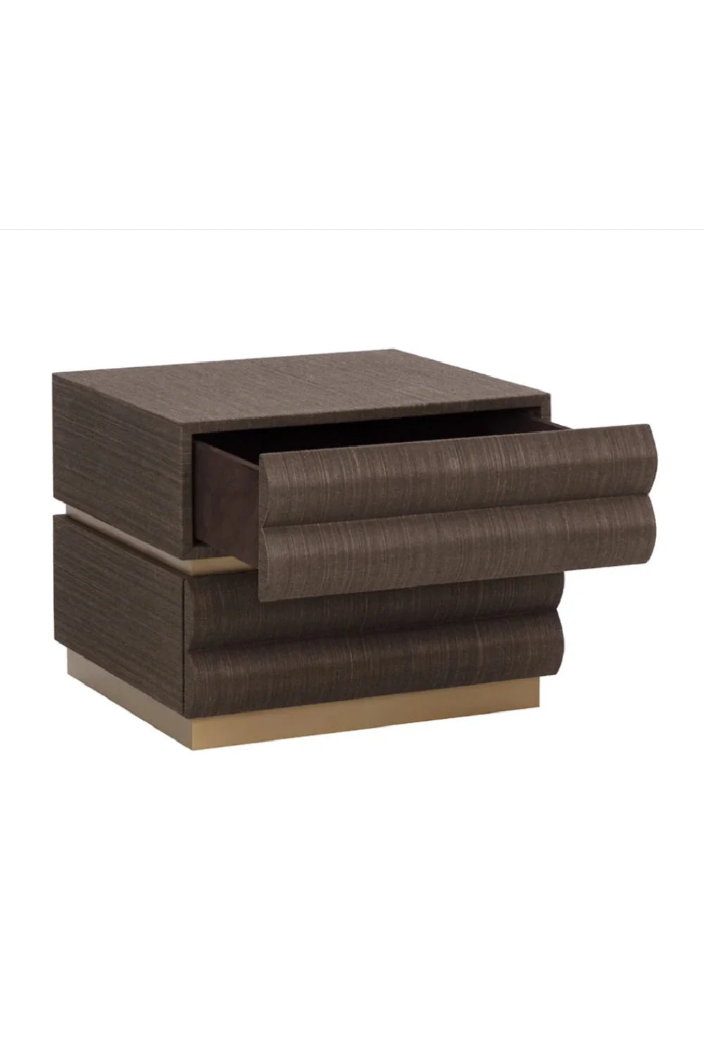 Luxury Modern Subira 2-Drawer Nightstand European Style for Villa