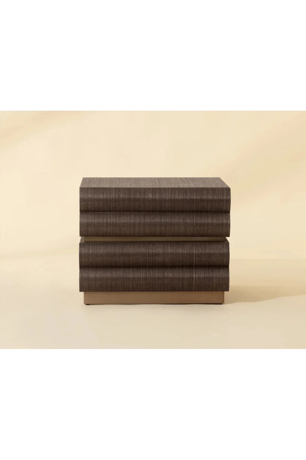 Luxury Modern Subira 2-Drawer Nightstand European Style for Villa