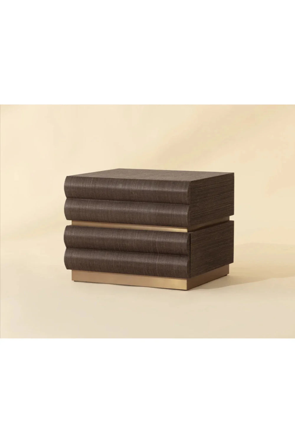 Luxury Modern Subira 2-Drawer Nightstand European Style for Villa