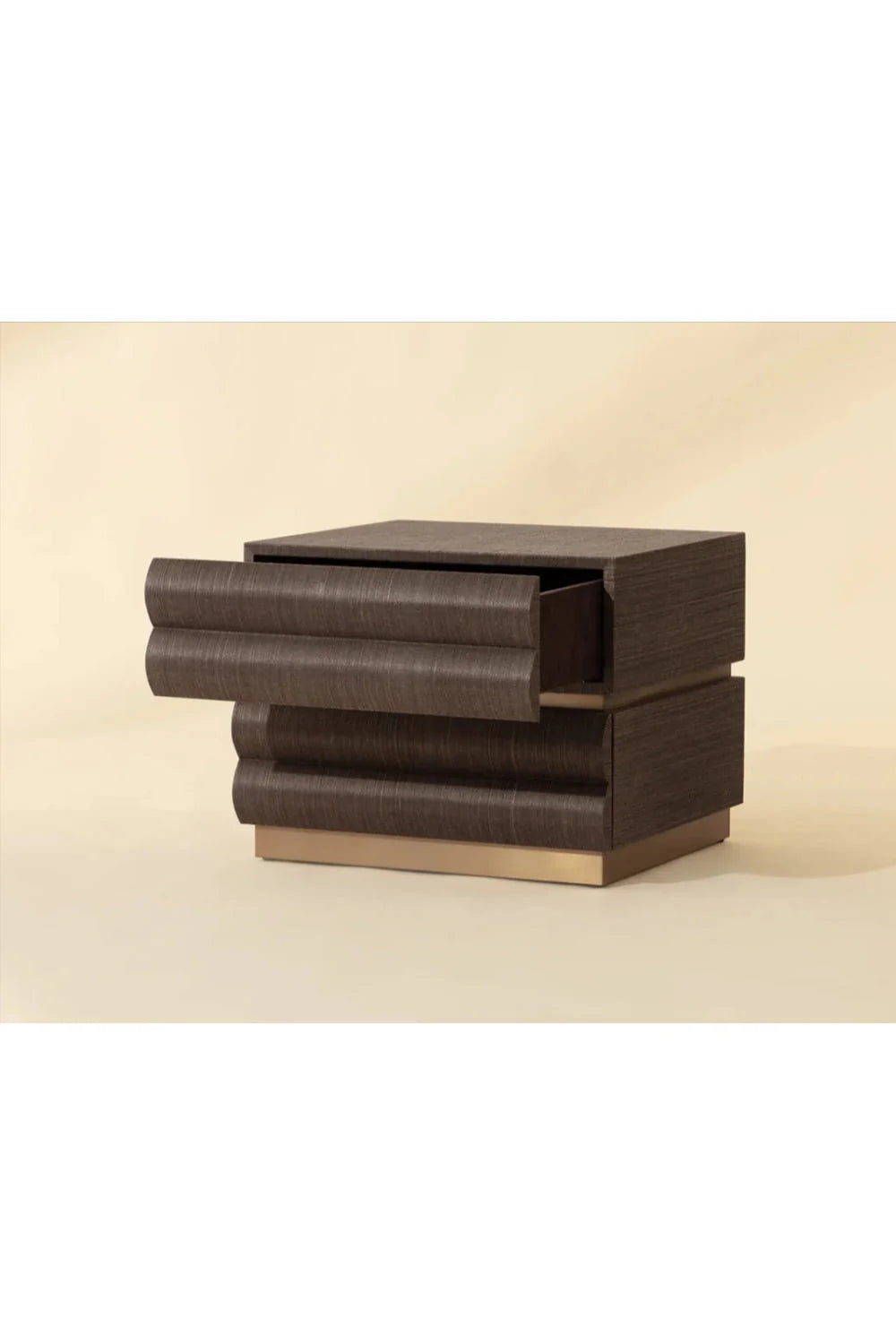 Luxury Modern Subira 2-Drawer Nightstand European Style for Villa