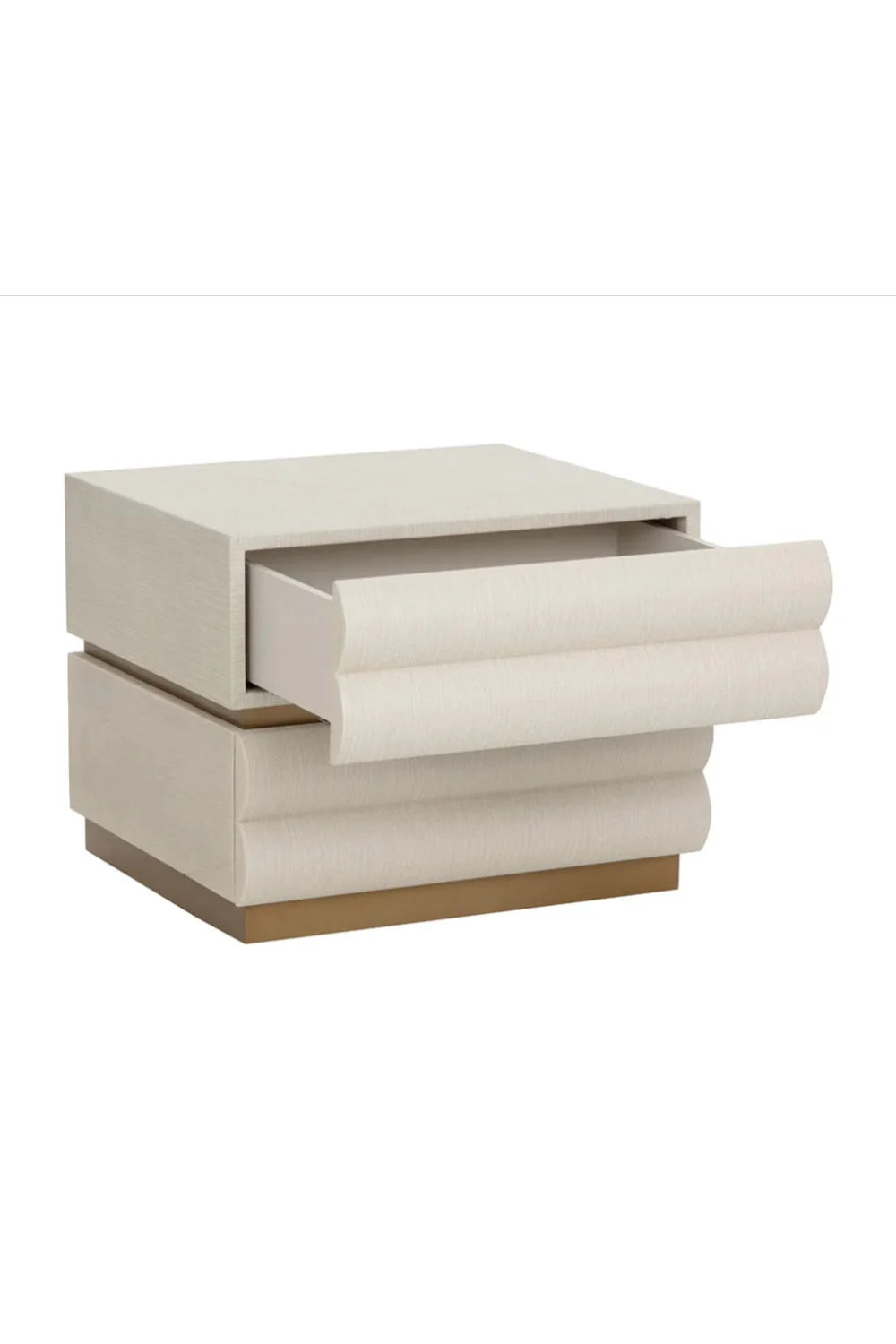 Luxury Modern Subira 2-Drawer Nightstand European Style for Villa