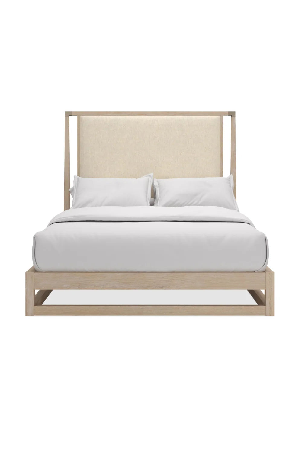 Luxury Modern Sun-Drenched Oak Bed European Style for Villa