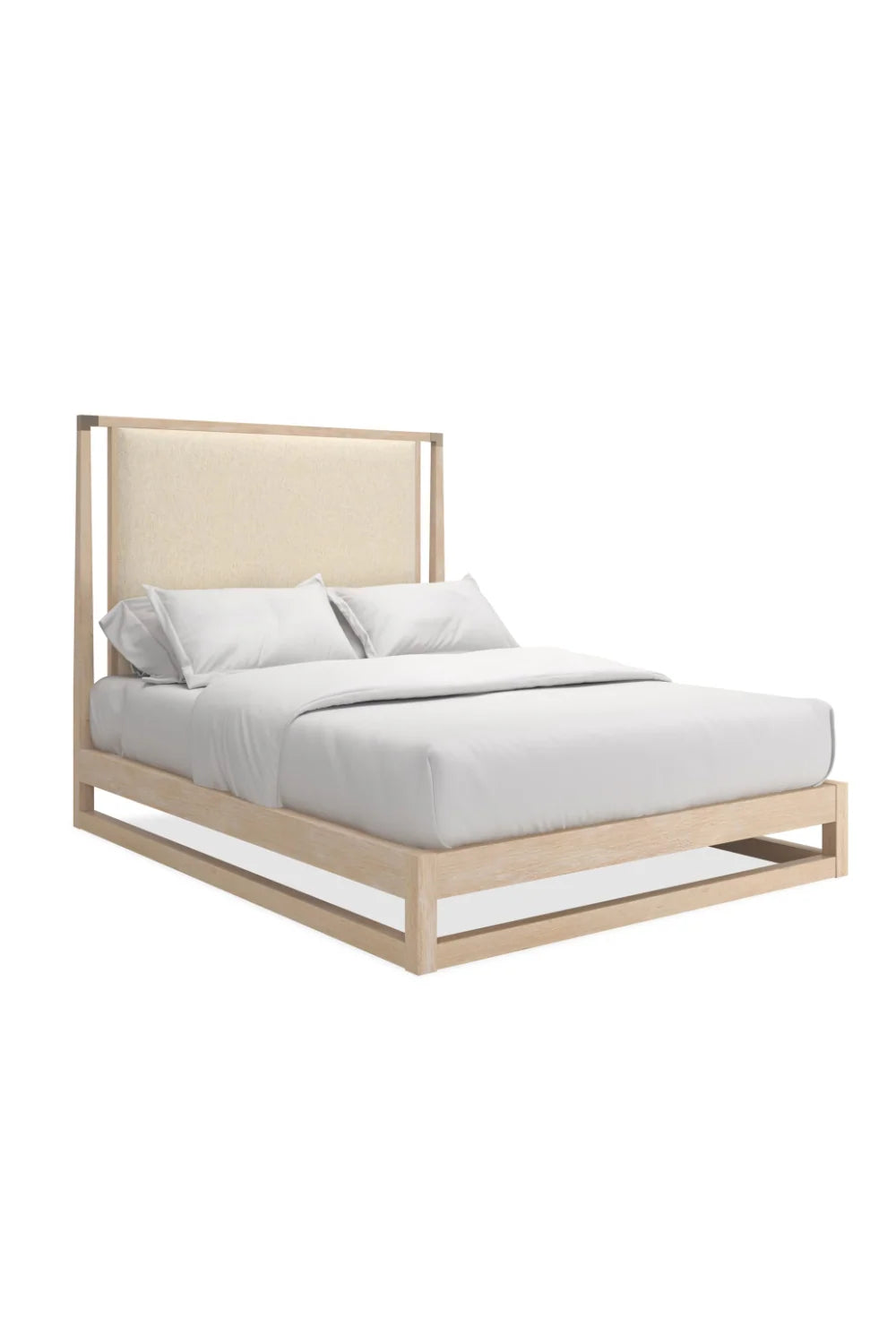 Luxury Modern Sun-Drenched Oak Bed European Style for Villa