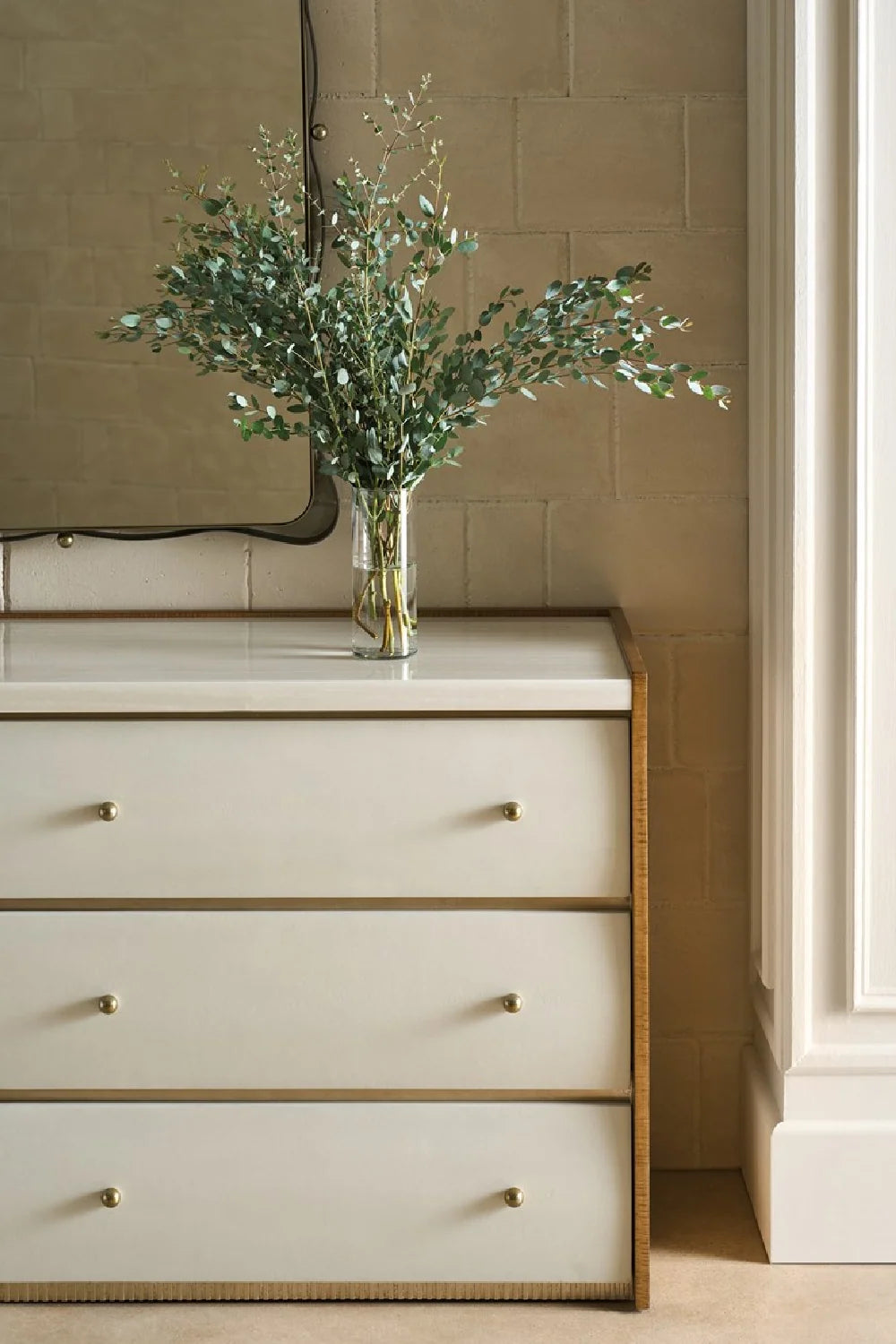 Luxury Modern Sycamore 6-Drawer Dresser European Style for Villa